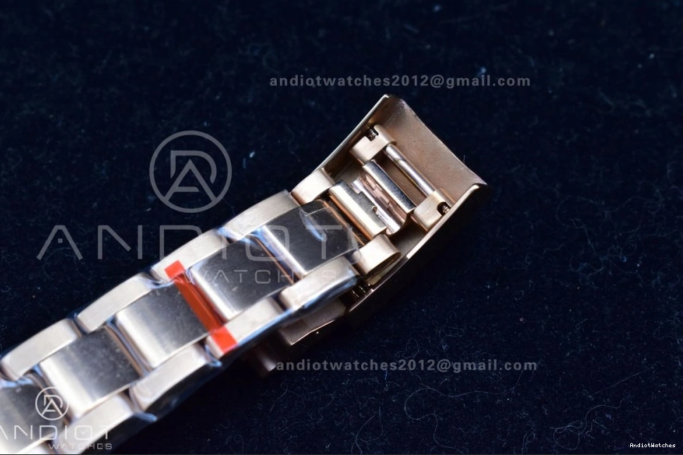 TopPick II on RG Edition GMF Bracelet 1:1 YachtMaster Blue RG A Best 1223 Ceramic 116685 1021